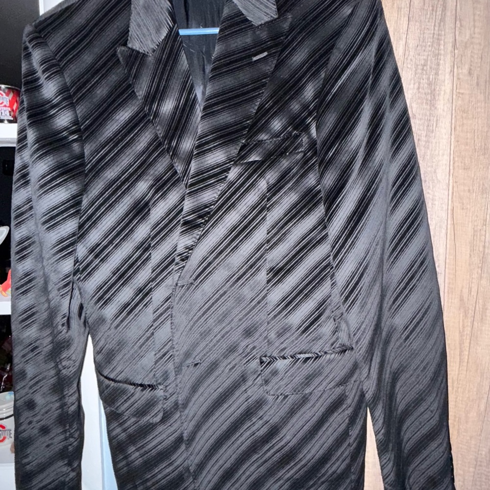 Versace Collection Black Satin Blazer